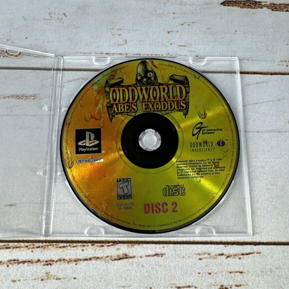 Oddworld: Abe's Exoddus (Sony PlayStation 1, 1999, PS1) DISC 2 ONLY - Picture 1 of 2
